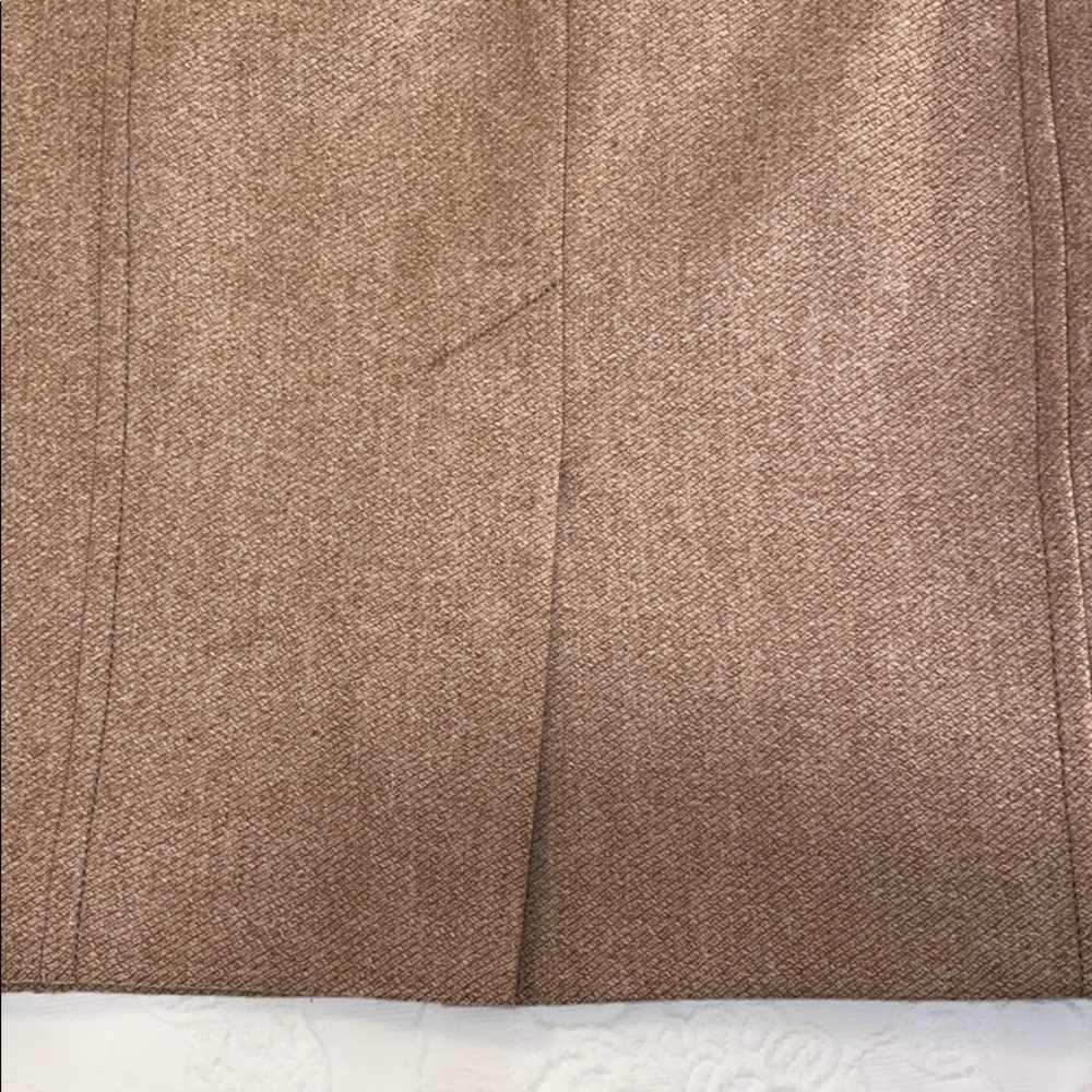 Worth 100% Wool Tan Skirt Size 14 - Picture 7 of 10